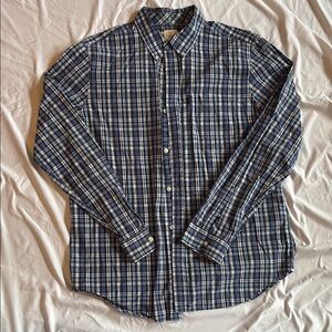 GAP Blue and White Casual Button Down Shirt